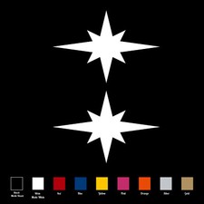 2x Polaris Star Decal Vinyl Sticker 2x Polaris Star Decal Vinyl Sticker