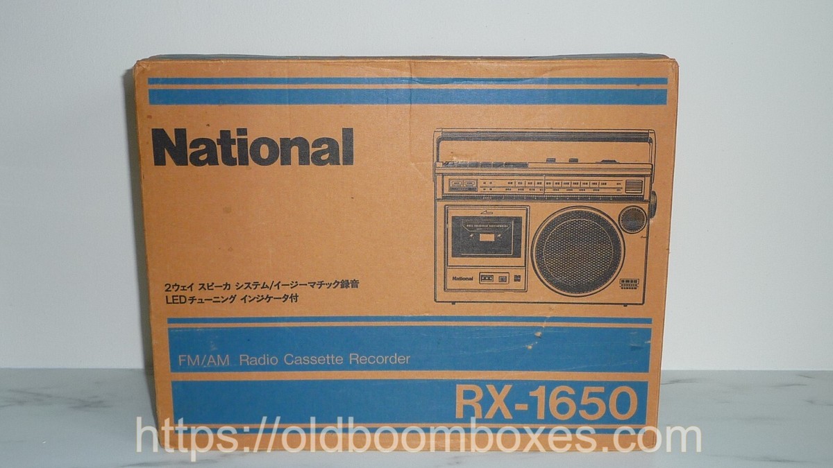 ナショナル ラジオカセットプレーヤー RX-1650 NATIONAL RX-1650 FM/AM Radio Cassette Recorder | eBay