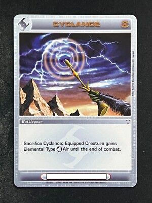 Chaotic 137/232 Cyclance Copper Letters Rare Battlegear Card