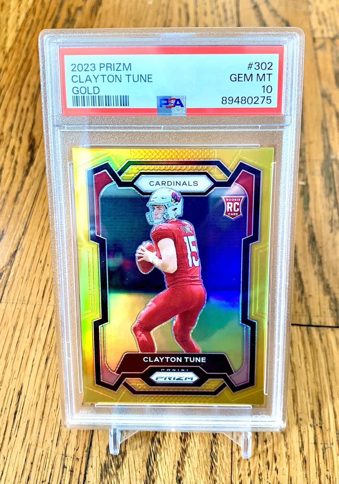2023 Panini Prizm CLAYTON TUNE #302 RC Rookie Gold Parallel /10 Gem Mint PSA 10