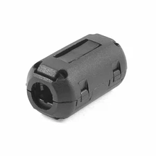 Movable 9mm Internal Diameter Cable Clip Ring Ferrite Core Black-