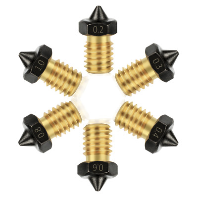 3D Drucker PTFE Nozzle passend für V6 Anycubic Düse Antihaftbeschichtung Teflon