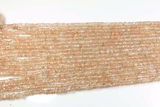 NATURAL ZIRCON BEADS FACETED RONDELLE GEMSTONE 4 - 4.5 MM. 13.5" STRAND