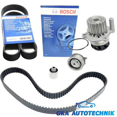 BOSCH ZAHNRIEMEN + KEILRIPPENRIEMEN + ROLLENSATZ + WAPU AUDI SEAT VW 1.9 TDI