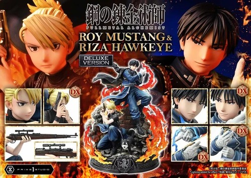 Figure Roy Mustang Riza Occhio di Falco Versione Dx Fullmetal Alchemist Concept Masterlin - Foto 16 di 16