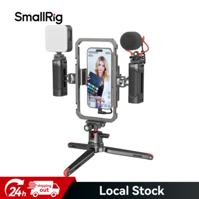 SmallRig Universal Phone Video Rig Kit for iPhone Cameras w/ Tripod-3384