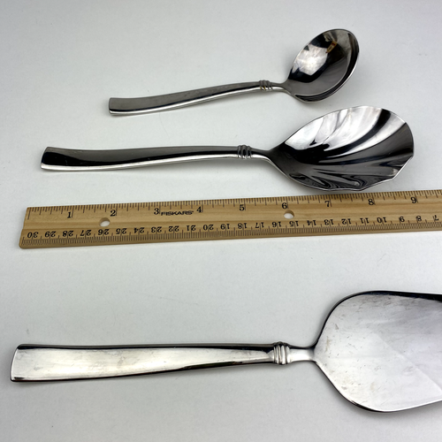 Reed & Barton Heritage Mint Stainless 18/10 5 Pieces Serving Salad Set 12" Pie - Picture 13 of 14