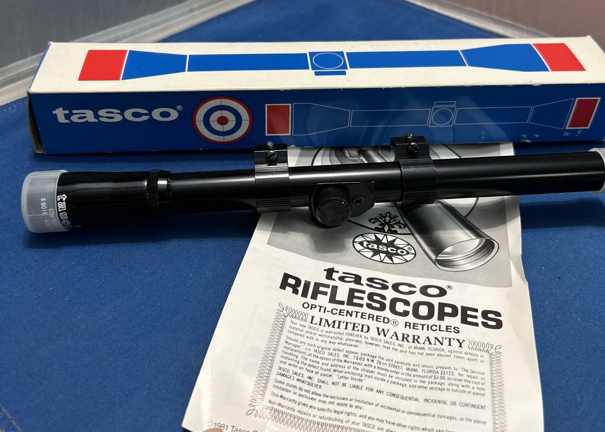 tasko スコープ Vintage Tasco #601E Rimfire Rifle Scope 4X15 Japan NOS | eBay