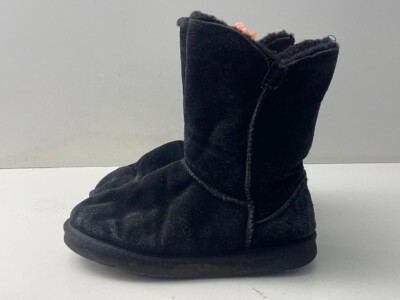 Lamo Damen Schwarz Wildleder Pull On Fell Gefüttert Winter Schnee Stiefel UK 5 EUR 38 -A69