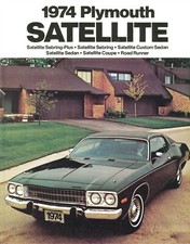 1974 Plymouth Satellite Sebring Road Runner Dealer Sales Brochure