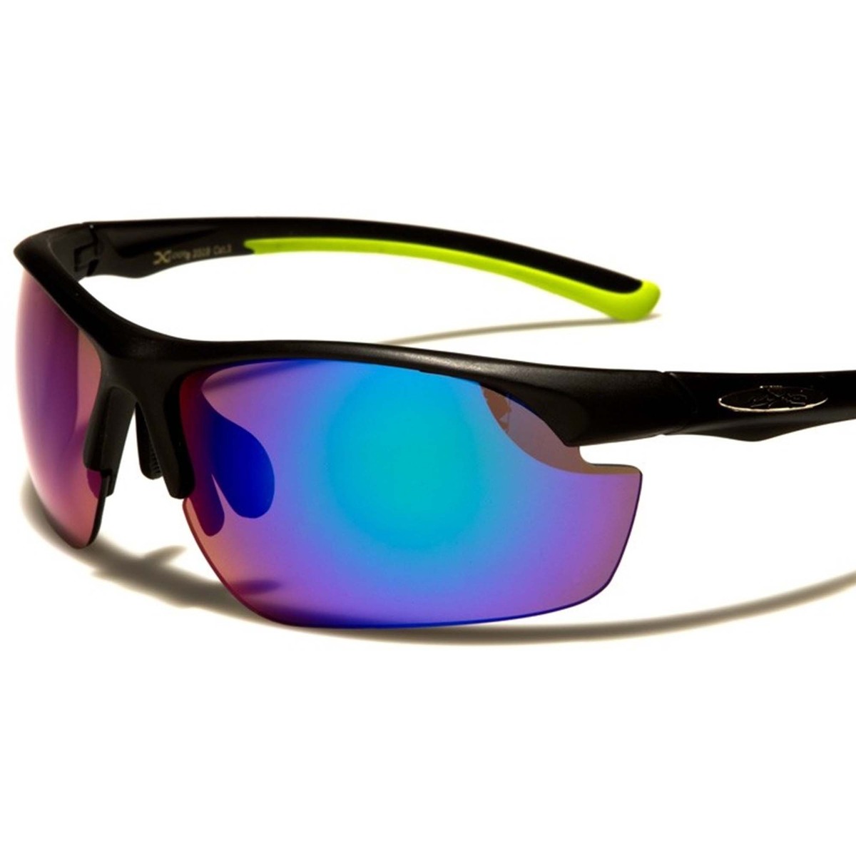 Motorcycle Riding Biker Cycling Running Green Mirrored Lens Sport