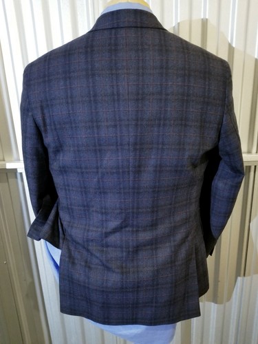 Ted Baker Endurance purple orange Top Stitch Check Blazer Jacket sport Coat 40S - Picture 5 of 8