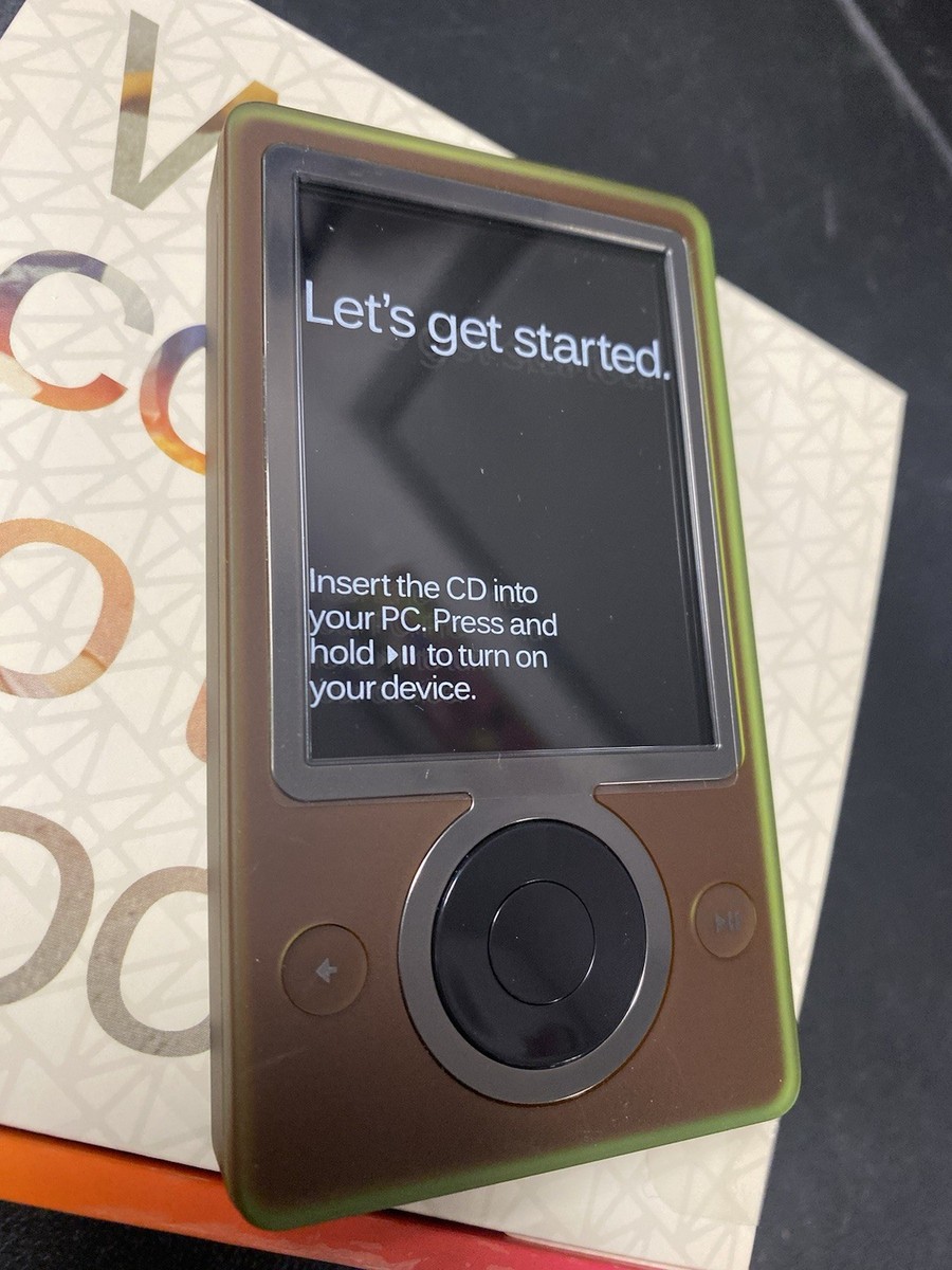 Microsoft Zune 30 Go Vintage - Avec Station D'accueil Pod, Télécommande Et Câbles