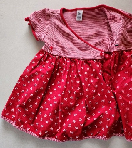 Baby Gap Baby Girls Red Sundress and Diaper Cover Size Newborn 6-12 Months - Picture 5 of 11