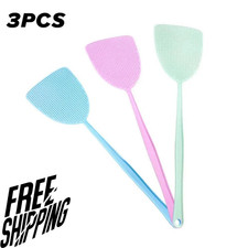 3PCS Fly Swatter Thickened Plastic Mosquito Insect Pest Control Home Kitchen UK