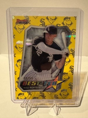 2025 Bowman s Best Colson Montgomery Gold Refractor /50 Best Tek White Sox Rook
