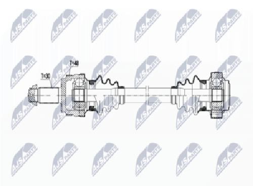 Original NTY Drive Shaft NPW-BM-107 For BMW