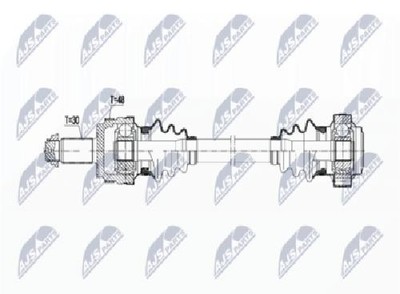 Genuine NTY Drive Shaft NPW-BM-107 for BMW
