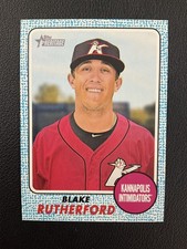 2017 Topps Heritage Minor League #73 Blake Rutherford Blue Border /99