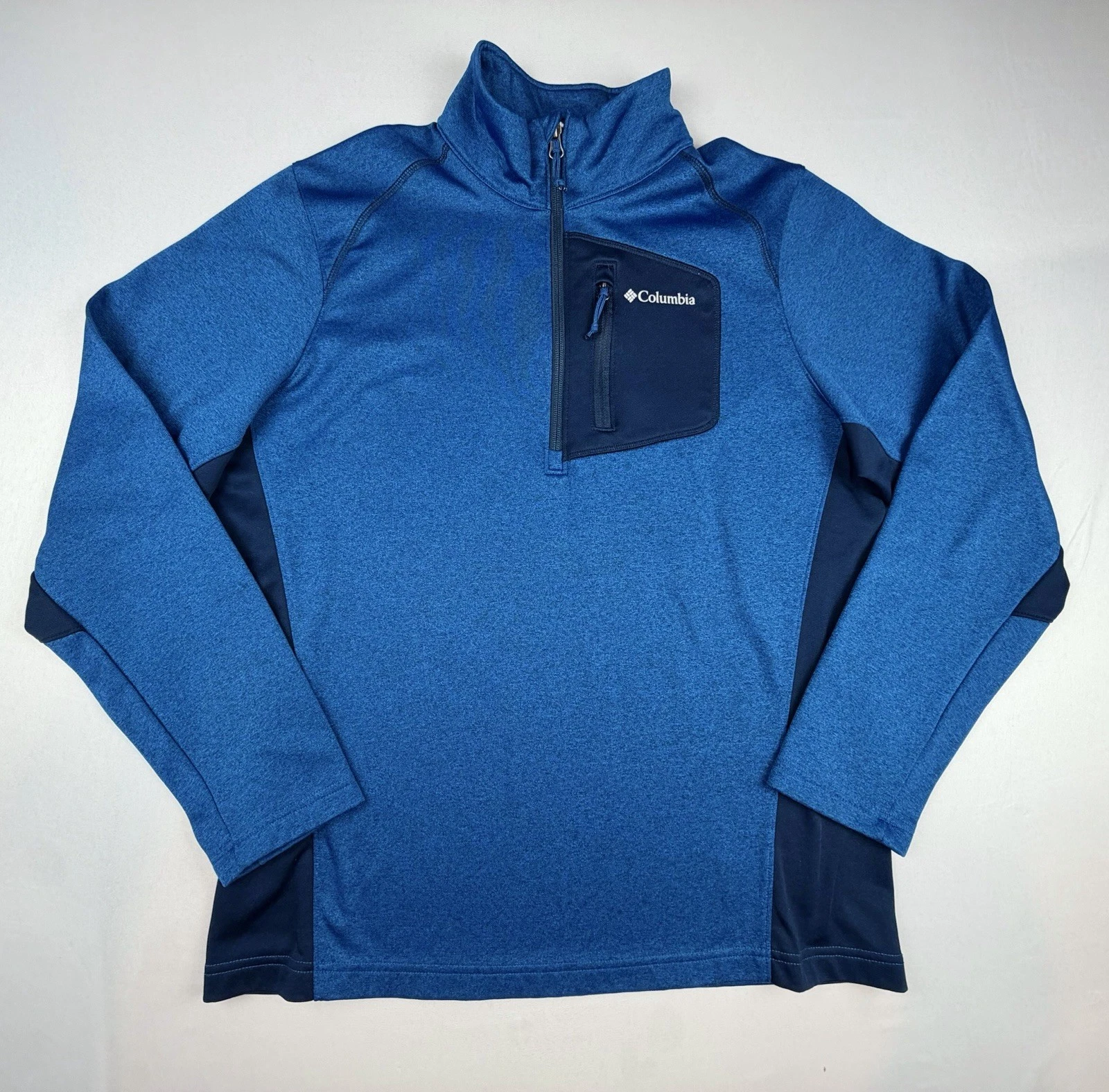 Columbia Blue 1/4 Zip Pullover Jacket Mens Medium Hiking Outdoor
Opens in a new window or tab
