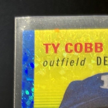 2023 Topps Chrome Platinum Anniversary Ty Cobb Blue Mini Diamond /199 464 Tigers - Picture 3 of 10