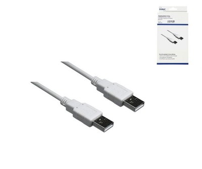 DINIC USB 2.0 Hi-Speed Kabel A auf A Stecker, 1,80m #1906845