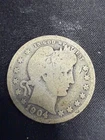 1904-O Barber Quarter Dollar 90% Silver US Mint Circulated Vintage Coin