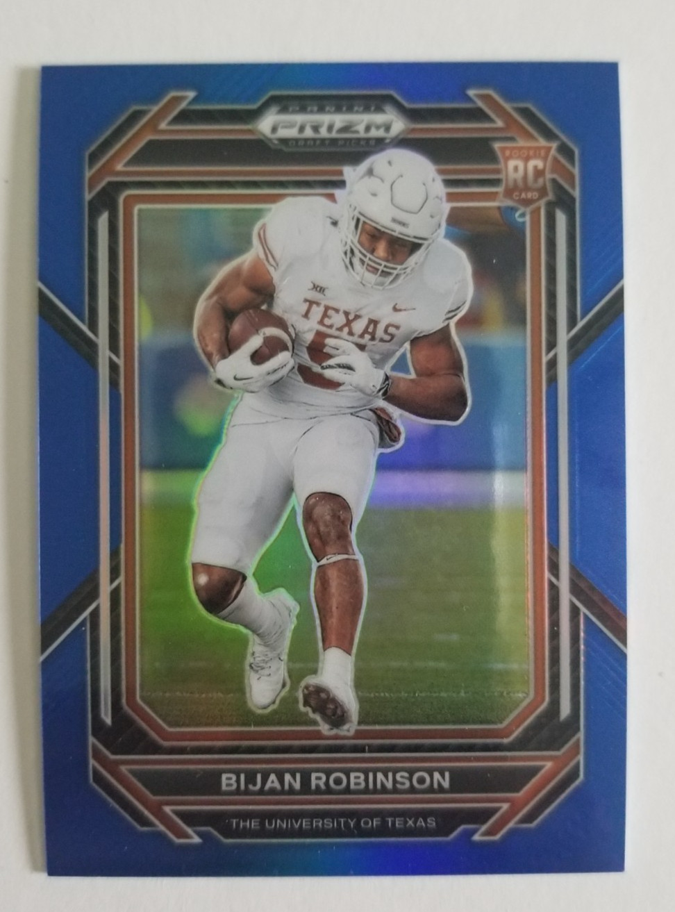 2023 Panini Prizm Draft Picks Blue Prizm #115 Bijan Robinson RC #d /199