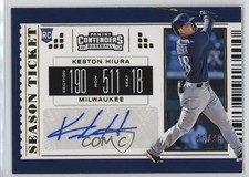 2019 Chronicles Contenders Season Tickets Gold 33/99 Keston Hiura #26 Auto ms9