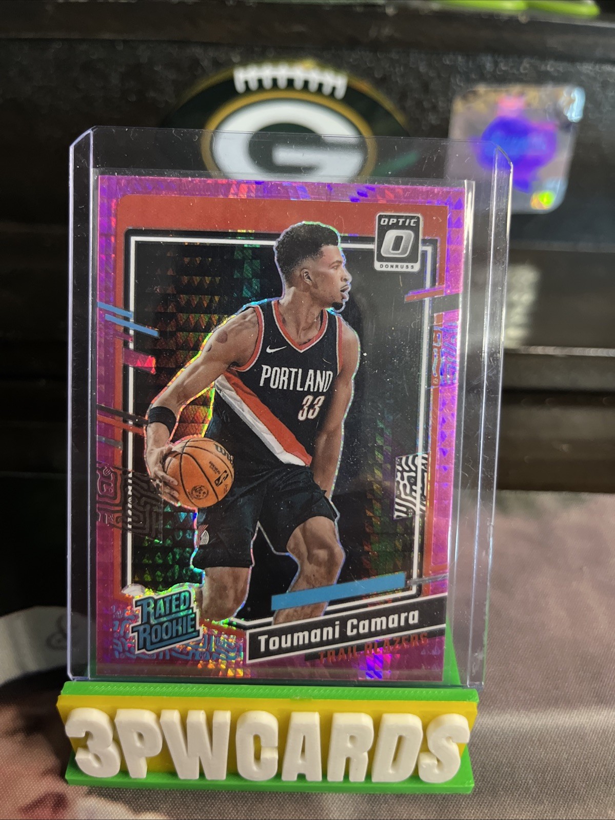 2023-24 Panini Donruss Optic - Rated Rookie Toumani Camara #204 Pink Hyper Prizm