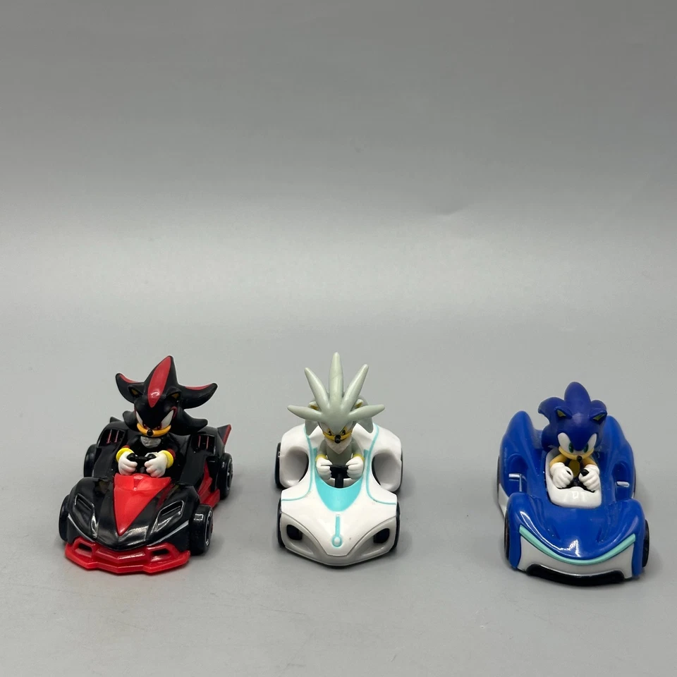 Lote Sonic The Hedgehog Team Racing Shadow Silver Sonic Diecast Car Jakks Pacific Foto 2 de 4
