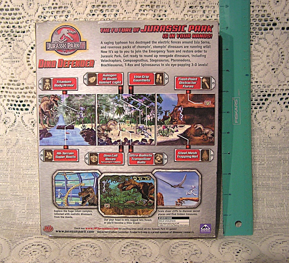 Jurassic Park III 3 sealed  Dino Defender video game   STILL SEALED !!! NIB - Image 2 of 4