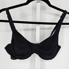 Fruit of the Loom Womens Sz 36C Classic Cotton T Shirt Bra Solid Black
