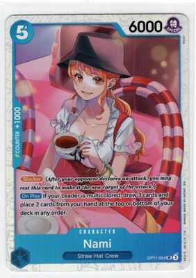One Piece CCG A Fist Of Divine Speed Nami OP11-054 Super Rare 