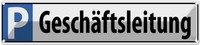 Blechschild 10X46 Cm GeschäFtsleitung Parkplatzschild Deko Geschenk Metall Schil