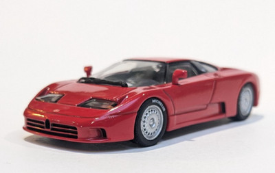 1:43 Minichamps Bugatti EB 110, rot, Paul's Model Art, top ohne Box