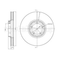 Bremsscheibe Metelli 23-0714 FüR Ford Vorderachse