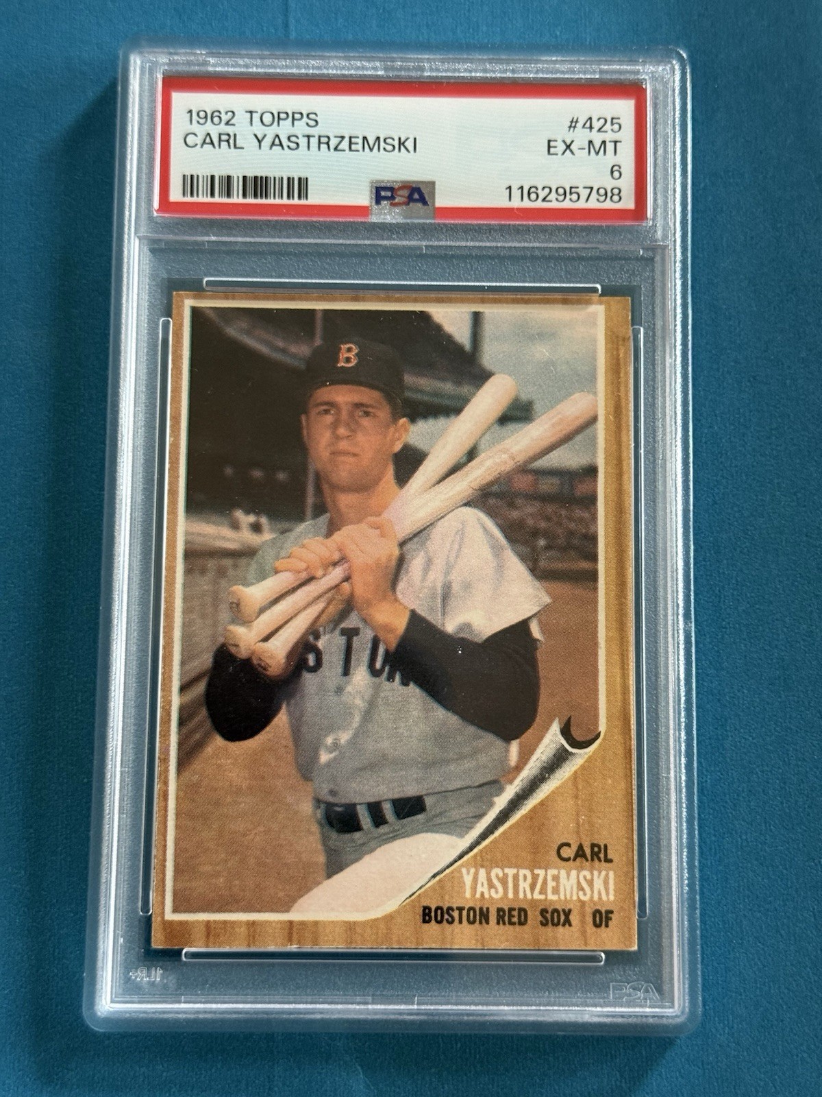1962 Topps #425 Carl Yastrzemski PSA 6