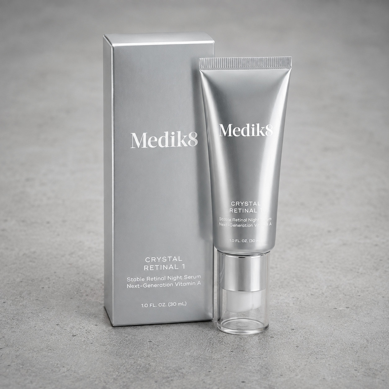 Medik8 Crystal Retinal 1 Retinol Alternative Night Serum 1oz Retinaldehyde New