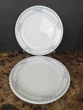 Set Of 4 Corelle Prinston Princeton Dinner Plates 10 1/4" USA 