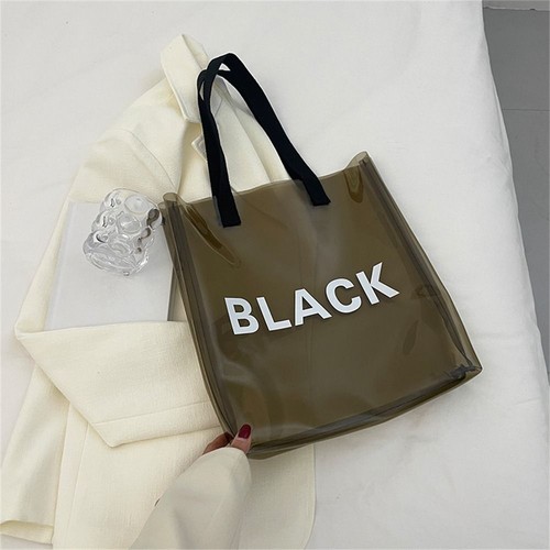 Transparent Shoulder Bag Clear Shopping Bag Fashion Storage Bags Summer Travel - Picture 10 of 17