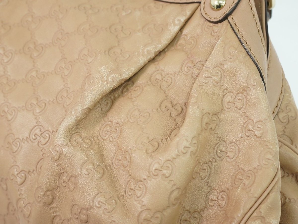 GUCCI Sukey Leather Tote Bag hand pink 211944 52198 thumbnail 6