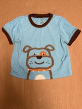 Carters Puppy Dog Pajamas Top 18 Months Blue Brown