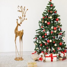 Retro Deer Statue Decoration Christmas Decorative Ornament Home 35*18*113cm (L)