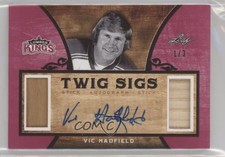 2016-17 Leaf Lumber Kings Twig Sigs Red 1/3 Vic Hadfield #TS-VH1 Auto 4f5