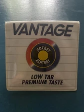 Portable Pocket Ashtray Vintage Flip Top