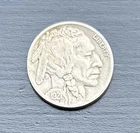 1921 P Buffalo Nickel Philadelphia Mint Full Date Horn And Tail Visible