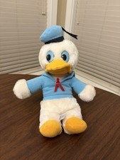 Vintage Donald Duck Walt Disney Disneyland Bean Bag Stuffed Animal Plush Korea
