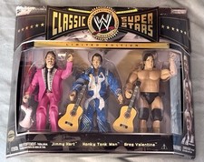 JAKKS WWE CLASSIC SUPERSTARS 3-PACK HONKY TONK MAN JIMMY HART GREG VALENTINE WWF
