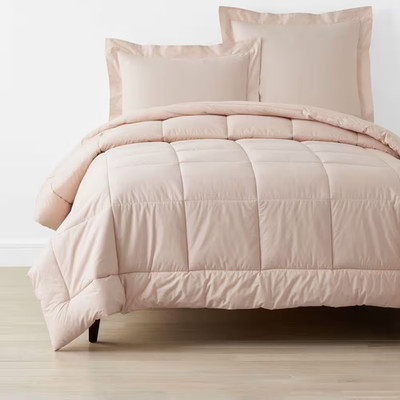 Company Cotton Peach Nectar King/California King Percale Comforter